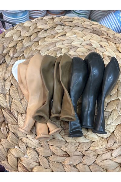 Deniz Party Store Retro Brown Colors Balloon Bundle 10 Pieces