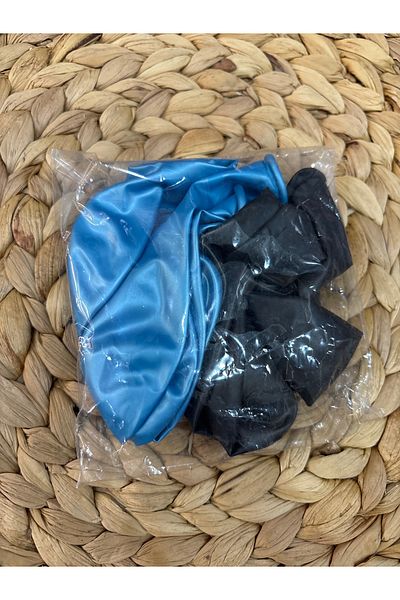 Deniz Party Store The Boss Baby Metallic Blue Black Balloon 12 Inch 10 Pcs