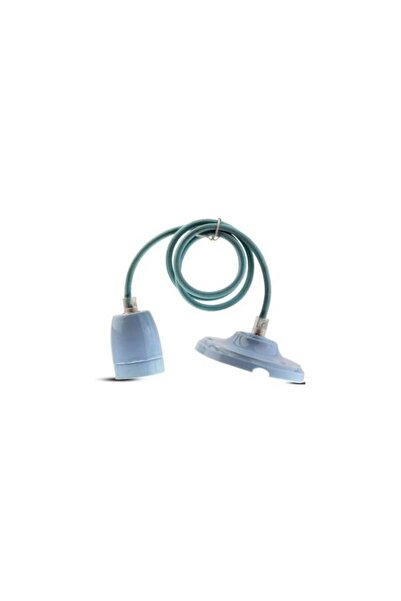 V-TAC Holder Porțelan Albastru Cu Cablu