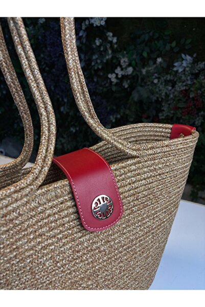 MaVaux Sardinia Handmade Straw Tote with Lid Beach and Daily Bag Fashion in Summer