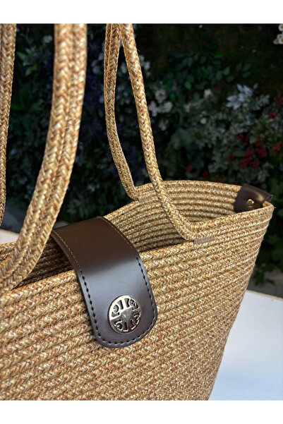 MaVaux Σαρδινία Χειροποίητη ψάθινη τσάντα παραλίας και καθημερινή τσάντα με κάλυμμα Μόδα το καλοκαίρι