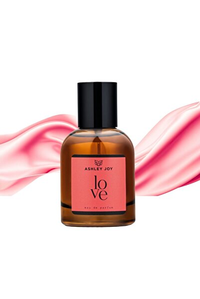 ASHLEY JOY Love Kadın Parfüm EDP 50 ML | Oryantal & Çiçeksi | Zencefil, Yasemin, Paçuli | Amber Renkli Cam Şişe