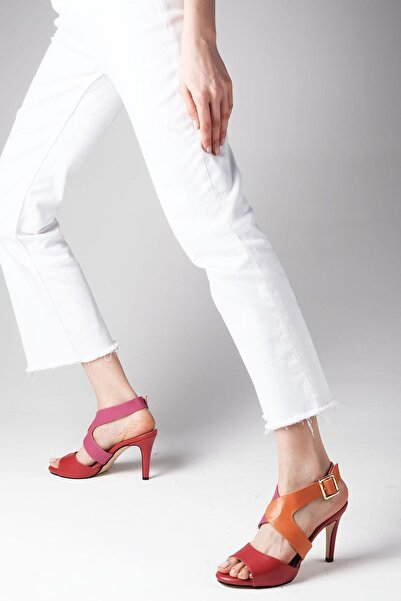 Mio Gusto Amelia Multi Color Women's Heeled Sandals