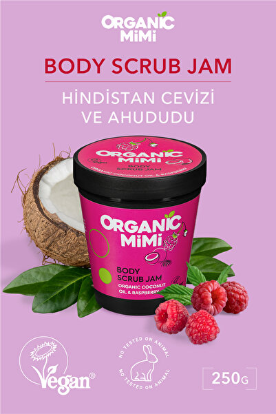 ORGANİC MİMİ Nemlendirici Vücut Peelingi Hassas Ciltler %98 Doğal, Hindistan ...