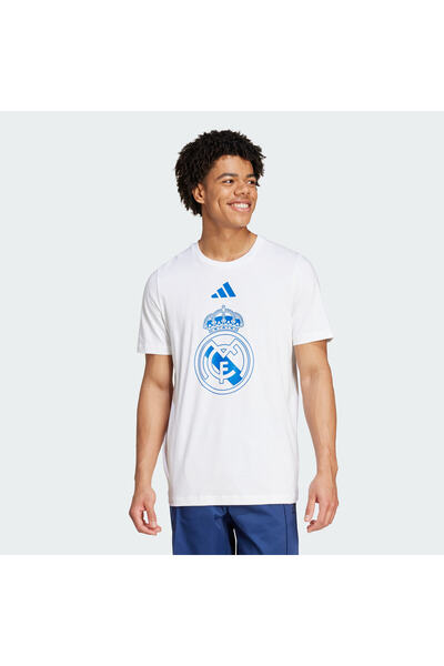 adidas Ανδρικό μπλουζάκι ποδοσφαίρου - Real Dna, IM7470 Λευκό