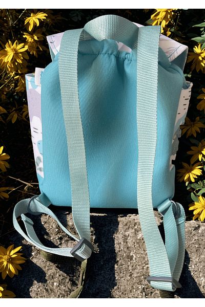 m montefair 0-7 Years Old Turquoise Dinosaur Patterned 101 Children's Backpack 25X22X15 - Colorful and Functional Design