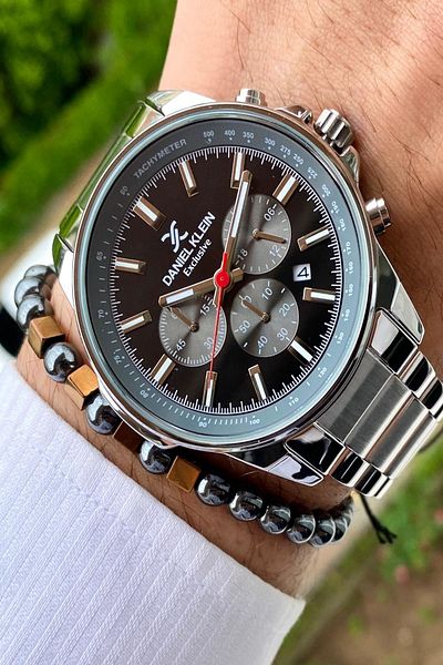 Daniel Klein Stainless Steel Cord Men's Wristwatch+3 Atm Waterproof