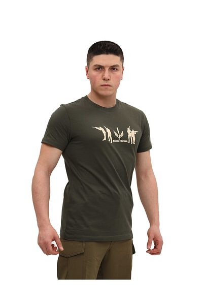 SINGLE SWORD Μπλουζάκι με κοντό μανίκι με στάμπα Crew Neck