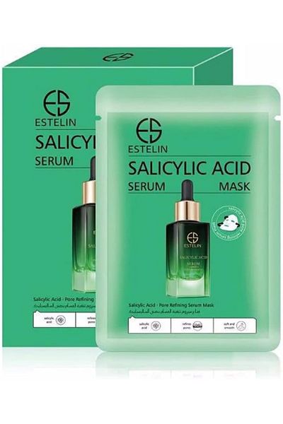 ESTELİN Estelin Pore Refining Mask 25ml | Salicylic Acid Sheet Mask For Acne, Oil Control & Clear Skin