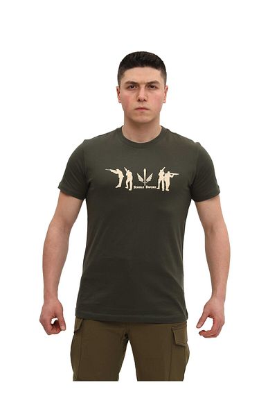 SINGLE SWORD Μπλουζάκι με κοντό μανίκι με στάμπα Crew Neck