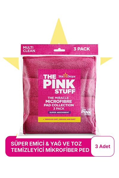 ThePinkStuff Microfiber Pad Collection - Super Absorbent, 3 Pieces