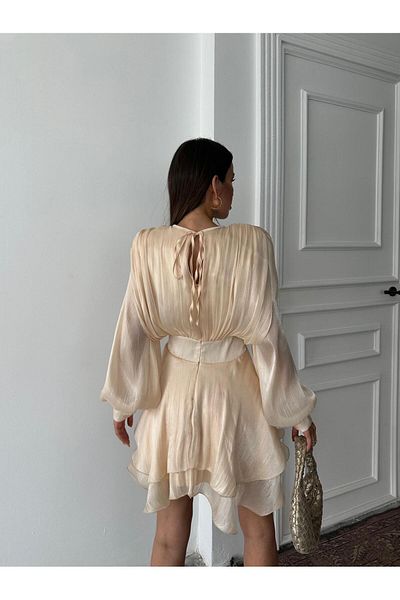 Diemmood Μίνι φόρεμα από τούλι με επένδυση Jacquard