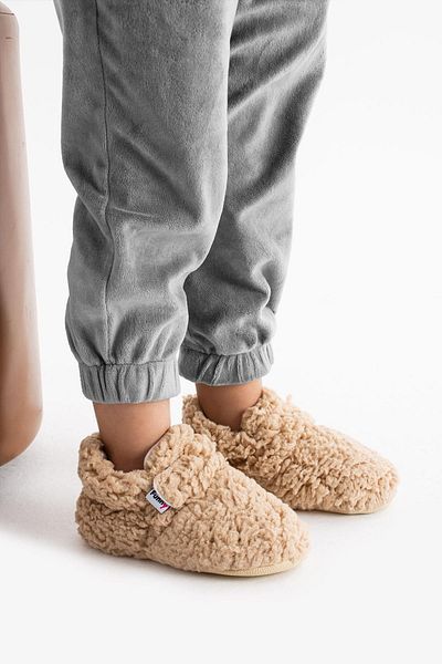 Funny Baby Non-Slip Sole Baby Puff Tedy Panduf Airable Cotton Vegan Eva Sole