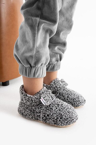 Funny Baby Comfortable Slippers with Fleece Cut Flexible Ergonomic Soft Sole Special Design Organic Comfortable Air
