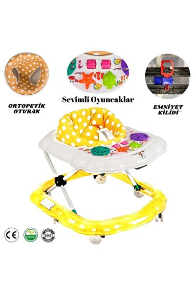 layline çoçuk gereçleri Layline Çocuk Gereçleri 3 Kademe Ayarlı Oyuncaklı Yürüteç