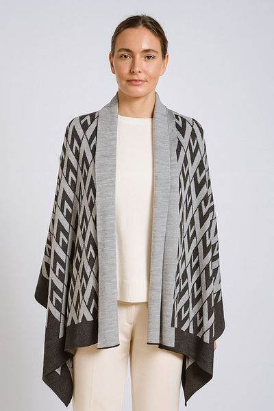 Sebir Moda V Patterned Knitwear Shawl