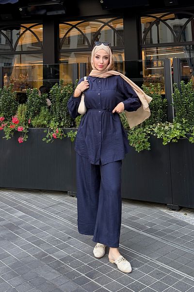 Tesettür Diyarı Γυναικείο Σετ Hijab από ύφασμα φράουλα