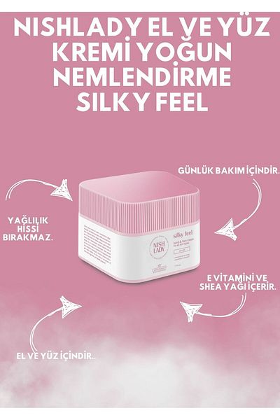 NISHLADY Hand and Face Cream - Intensive Moisturization with Vitamin E, Shea Butter