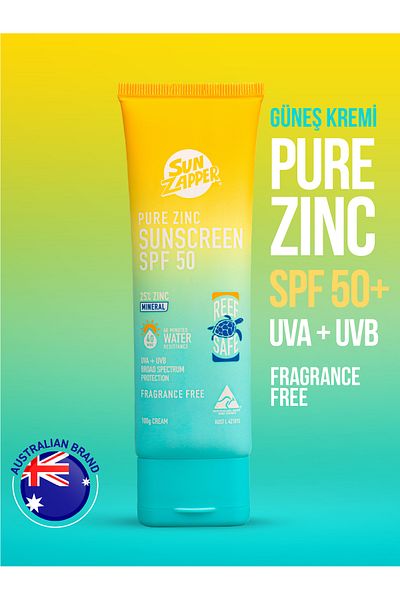 Sun Zapper Pure Zinc Sunscreen Cream 100g