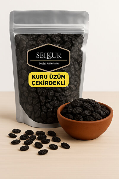 SELKUR Kuru Üzüm 500GR (ÇEKİRDEKLİ 1. KALİTE)