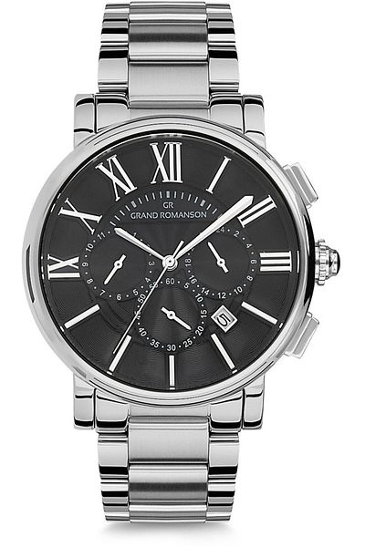 RMS Zeitmeister Rms.1.Af1013.11 Roman Numeral Crystal Glass Steel Cord Steel Case 5 Atm Water Resist