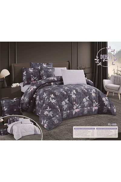 Najmat Alshamal Summer Nafrouns Bedspread, 5-Piece Quilt Set, 180 x 230 cm