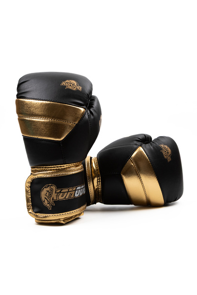 KOMODO SPORT Black/Gold Boxing Gloves