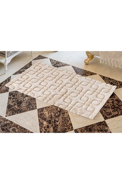 Cotton Box Βαμβακερή Σφουγγαρίστρα Fila Beige 60x100