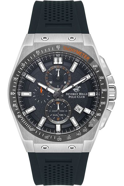 Beverly Hills Polo Club Beverly Hills Polo Club BP3541X.399 Men Multi Function Display Watch & Silicone Strap Green