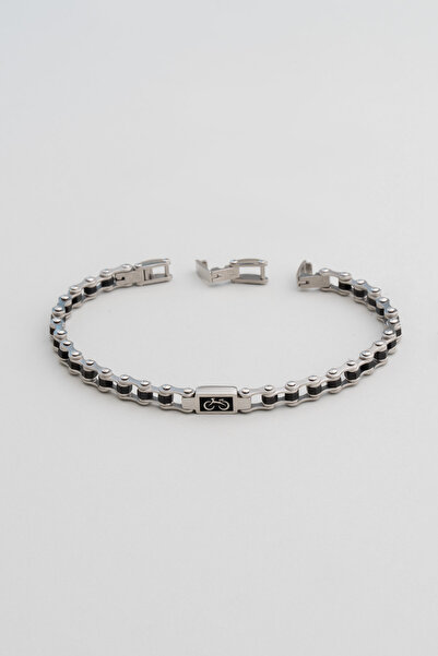 So CHIC... Çark Detaylı 21 Cm Çelik Erkek Bileklik