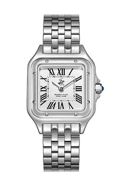 Beverly Hills Polo Club BEVERLY HILLS POLO CLUB BP3755C.330 Men Analog Display Watch & Metal Strap Silver