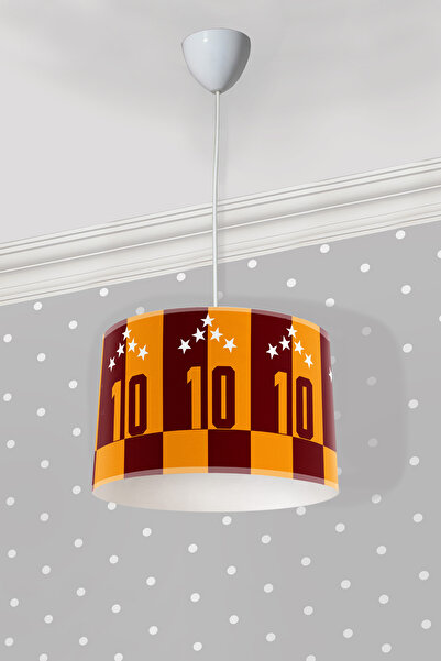 modalive Home Taraftar Sarı Kırmızı Çocuk Odası Sarkıt Avize