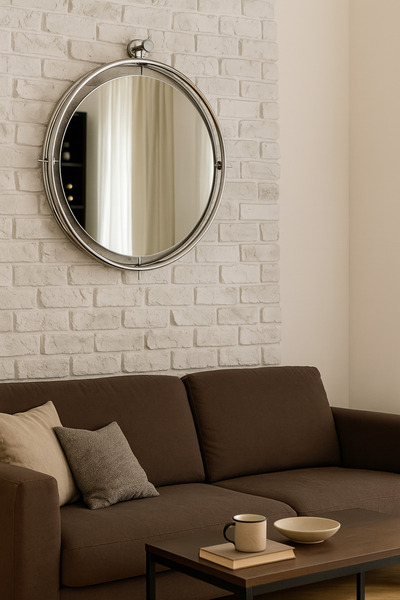 Mgs Ayna Tinatti Ayna Dekoratif Ayna Banyo Aynası Duvar Aynası Gümüş Ayna Kro...