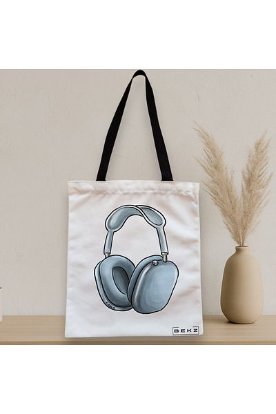 BEKZ Textile Bag With Zipper, Tote Bag Travel Girl 16, 38x34.5 Cm, ​​White, ®