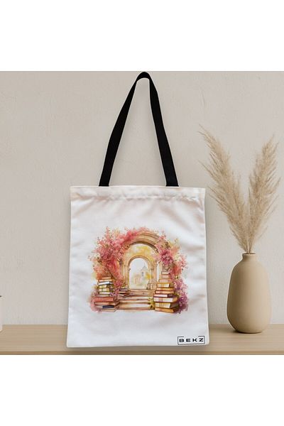 BEKZ Textile Bag With Zipper, Tote Bag, Model Books 32 38 X 34.5 Cm, ​​White, ®