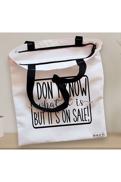 BEKZ Textile Bag With Zipper, Tote Bag, Model I Don’t Know What It Is, But It's On Sale!, 38x34.5 Cm