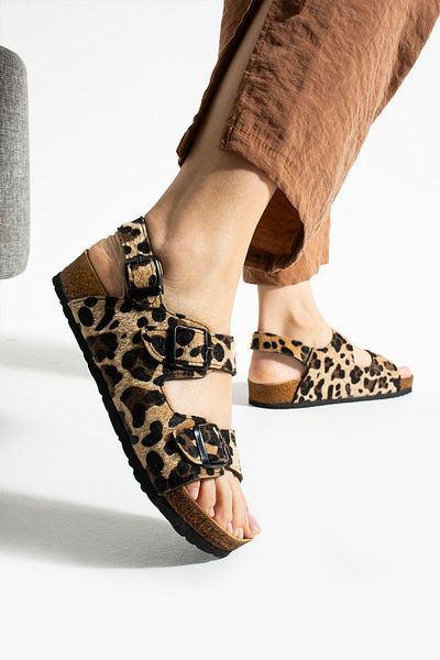 COMFORT OF PANTOFOLE Sandale leopard