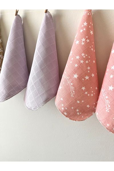 runbaby Run Baby Cotton Muslin Fabric Baby Mouth Wipes & Sweat Cloth (Combin 12)