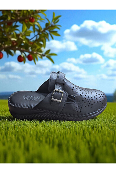 Ercan e6508 - Παντόφλες με κλειστά δάχτυλα από γνήσιο δέρμα