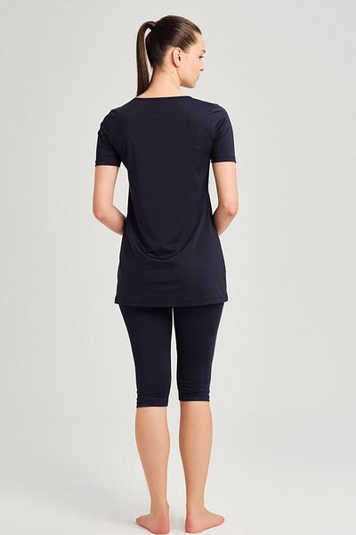 Haşema Σετ μαγιό Navy Blue Half Sleeve 3 τεμαχίων ημικαλυμμένο 6081