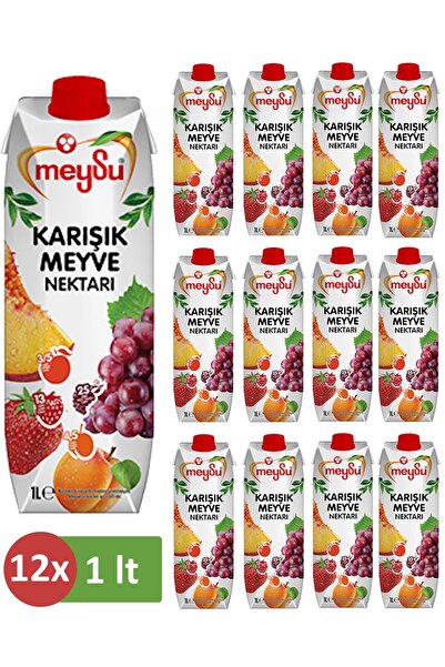 Meysu Karışık Meyve Nektarı 1 Lt X 12 Adet