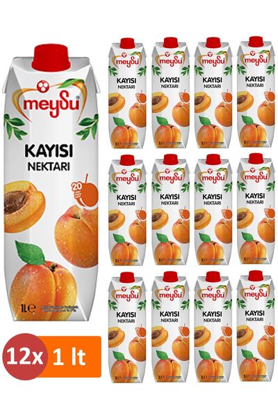 Meysu Kayısı Nektarı Meyve Suyu 1 Lt X 12 Adet