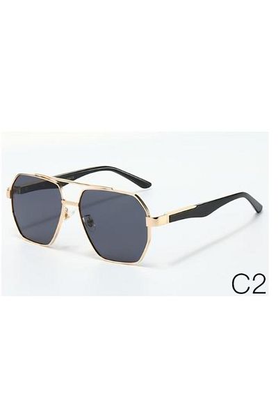 Escales Unisex Metal Framed Uv400 Protected Sunglasses Es221