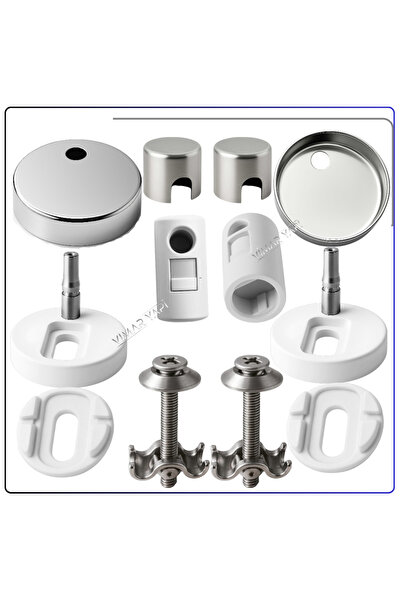 VitrA 316045YP1TE Yavaş Kapanır Klozet Kapağı Menteşe Seti