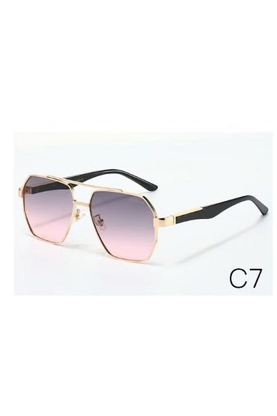 Escales Unisex Metal Framed Uv400 Protected Sunglasses Es221