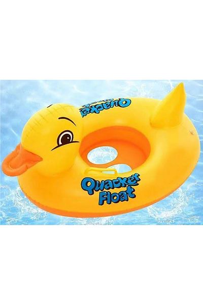 ELZATOYS Baby Boat Inflatable Duck Children's Life Buoy.3-4 Years.80 cm