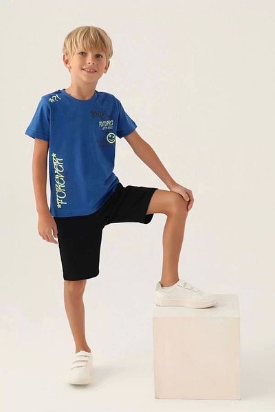 Rolypoly Boy Bermuda Suit - Navy Blue