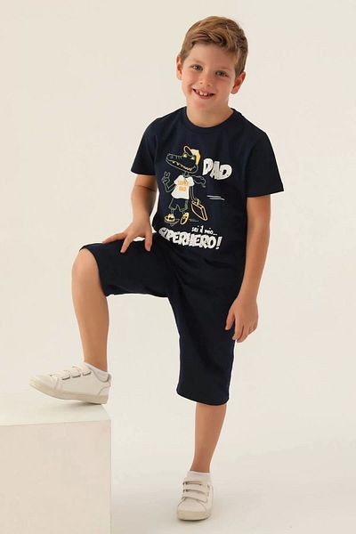 Rolypoly Boy's Capri Suit - Navy Blue