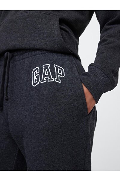 GAP V-Gap Herıtage Jogger Fleece 463492 Kadın Eşofman Altı FÜME