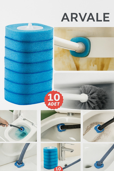 ARVALE 10 Adet Köpüren Yedek Sünger Kullan At - ( Mekanızma Dahil Değildir)